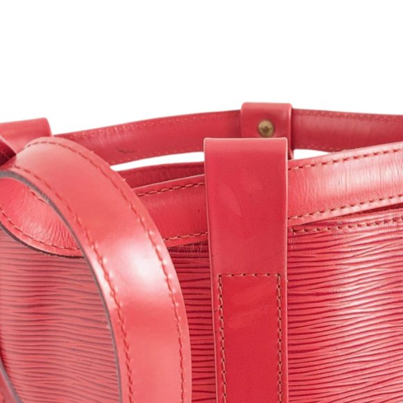 Louis Vuitton Randonnee PM Shoulder Bag Back Pack Castilian Red Epi Vintage - Picture 13 of 13